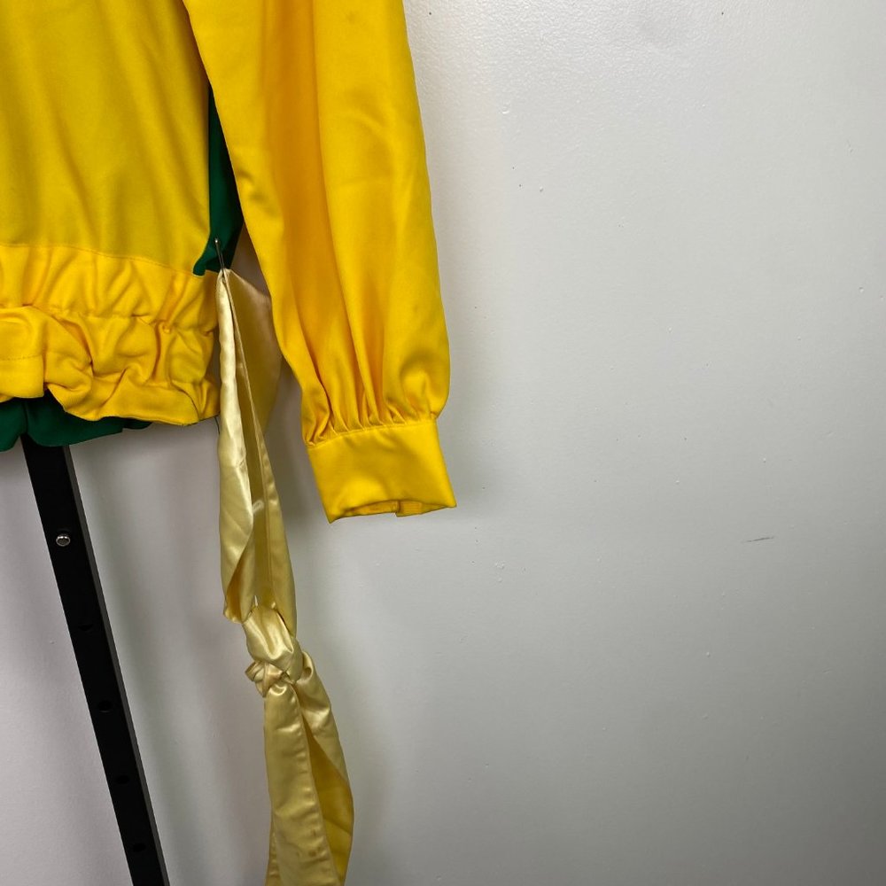 Vintage 70s Green & Yellow Marching Band Uniform Jacket 100% Polyester - Picture 2 of 3